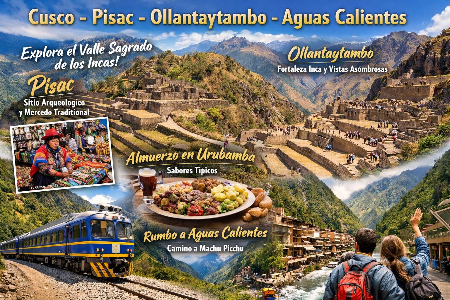 Cusco - Pisac - Ollantaytambo - Aguas Calientes